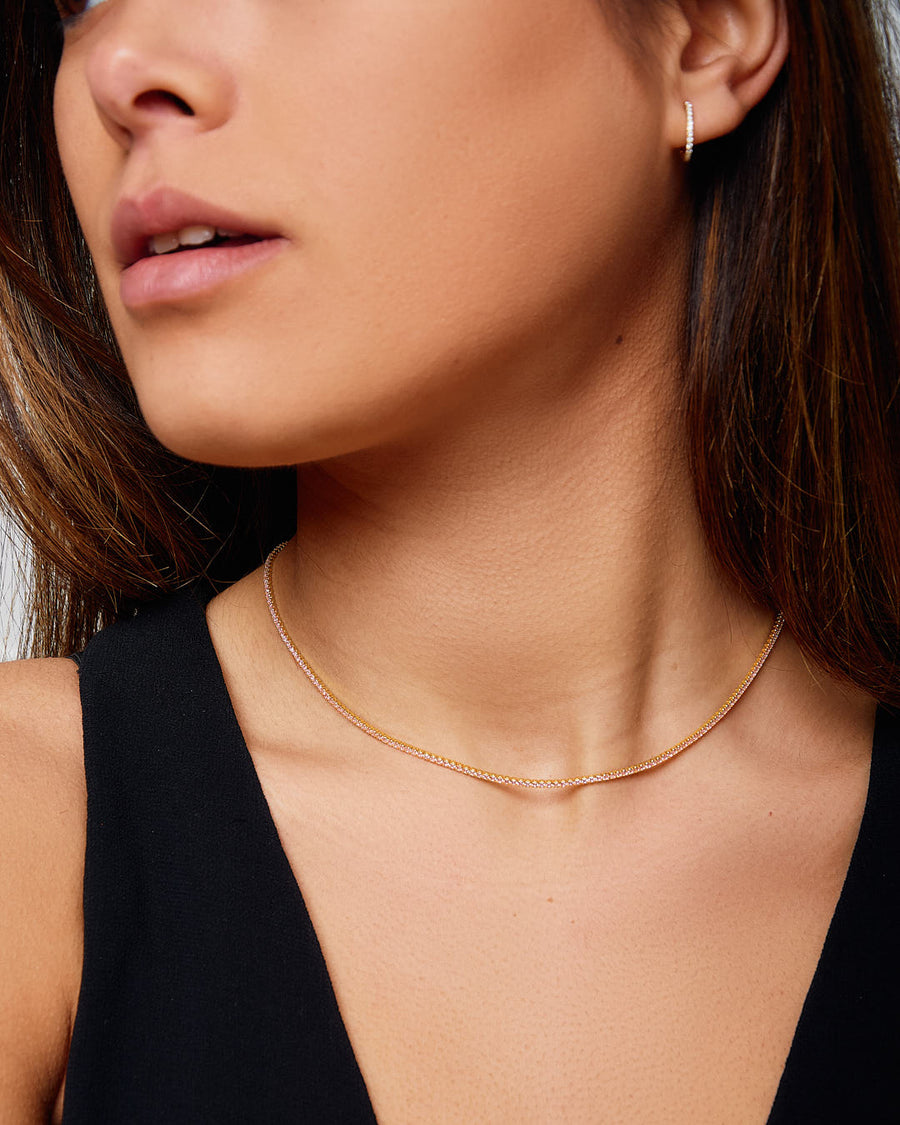 Collar Tennis Rose Gold